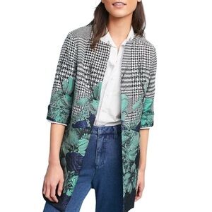Eva Franco Floral Brocade Jacket 8 Houndstooth & Botanical Print Statement Piece
